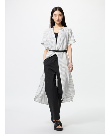 コットンリラックスアンクルパンツ丈長め