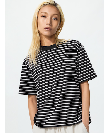 エアリズムコットンT/ボーダー