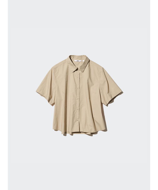 コットンショートシャツ/半袖