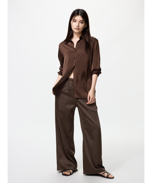 libjoie サテンイージーパンツ LIBJOIE（リブジョア）の「サテンイージーパンツ（その他パンツ