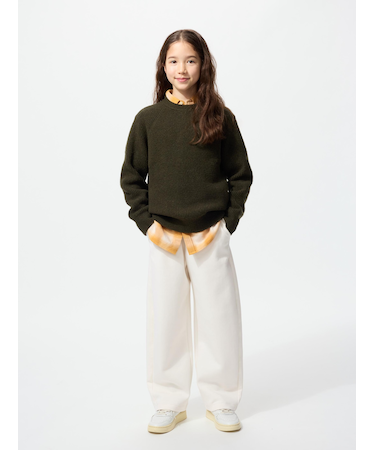 GIRLS ドライスウェットカーブパンツ