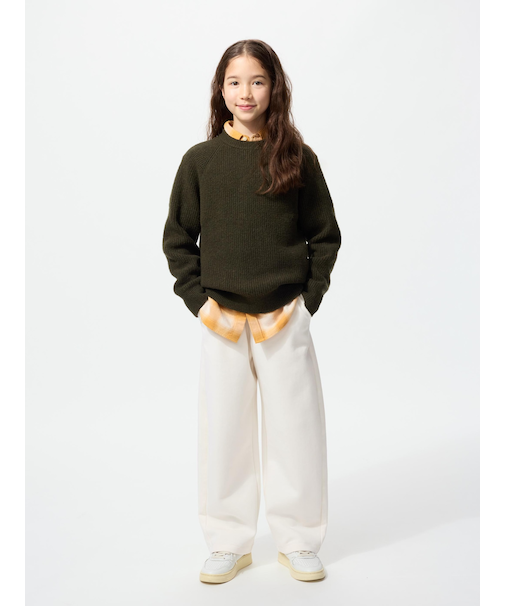 GIRLS ドライスウェットカーブパンツ