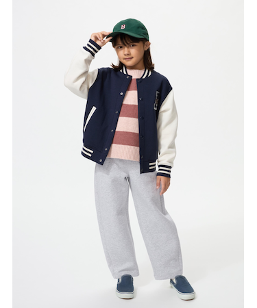 GIRLS ドライスウェットカーブパンツ