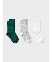 ソックス/3足組/ストライプ