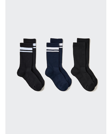 ソックス/3足組/リブパイル