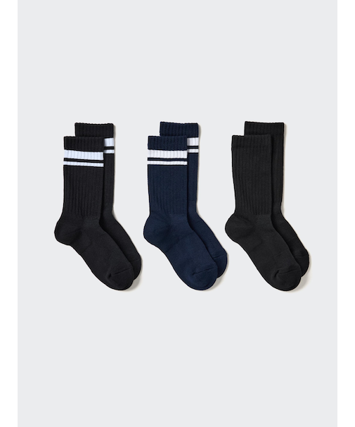 ソックス/3足組/リブパイル