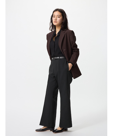 スマートフレアパンツ/丈短め