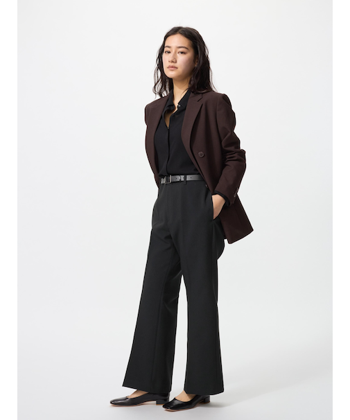 スマートフレアパンツ/丈短め