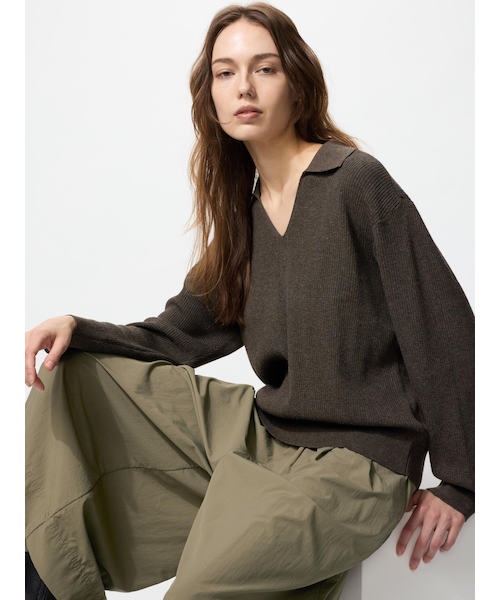 セオリーリュクス ☆22ウォッシャブルボーダーニットポロ3.7万 Theory luxe - theory luxe 23AW ケープ風 ウォッシャブルニット