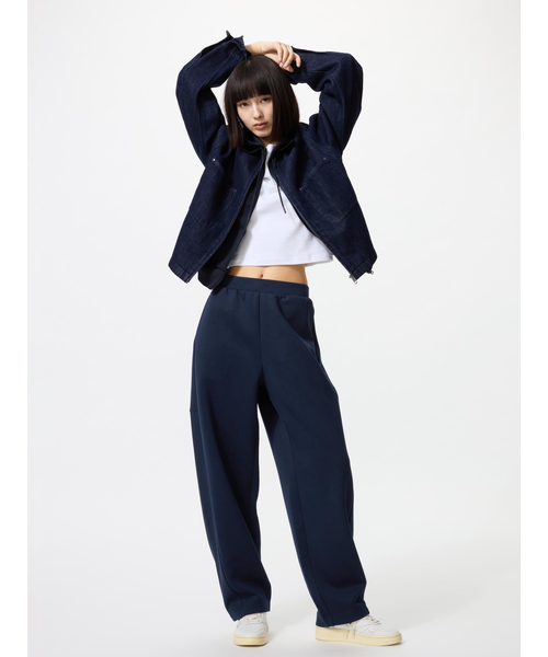 WEB Domani掲載/CanCam掲載】ライトダンボールカーブパンツ