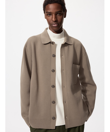 ミラノリブシャツカーディガン