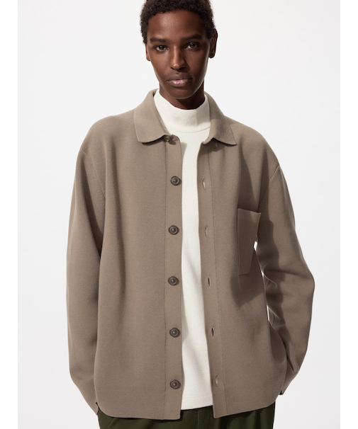 ミラノリブシャツカーディガン