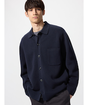 ミラノリブシャツカーディガン