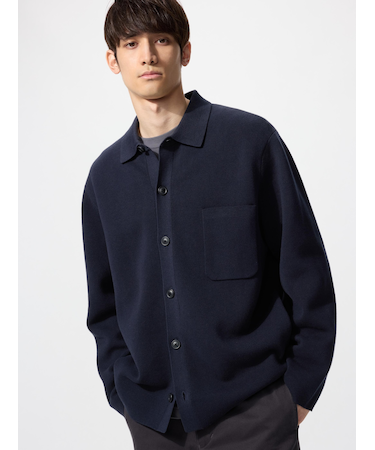 ミラノリブシャツカーディガン