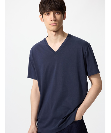 ドライカラーVネックTシャツ