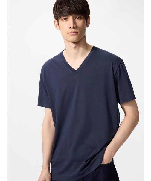 ドライカラーVネックTシャツ