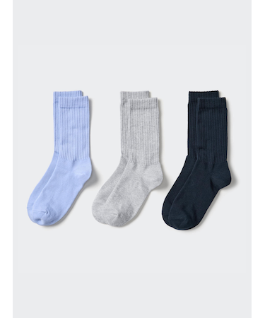 ソックス/3足組/リブ