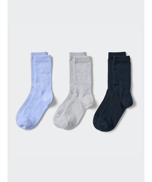 ソックス/3足組/リブ