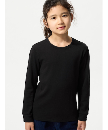 極暖ヒートテックコットンクルーネックTシャツ