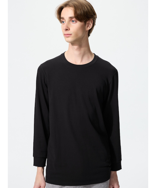 極暖ヒートテックコットンクルーネックT/9分袖｜ユニクロの通販｜&mall