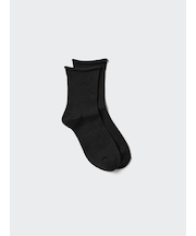 ヒートテックソックス/リブトップロール