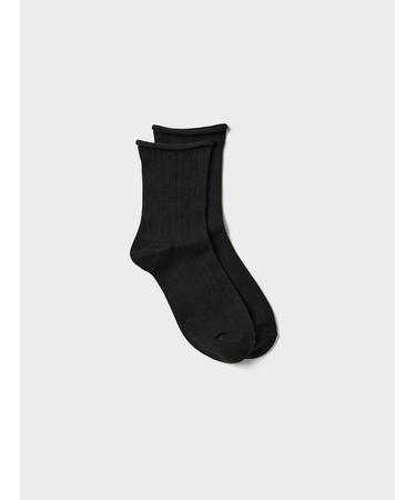 ヒートテックソックス/リブトップロール