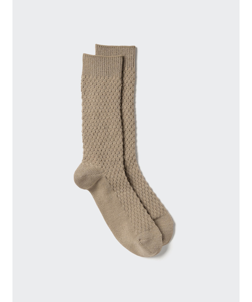 ヒートテックソックス/ワッフル