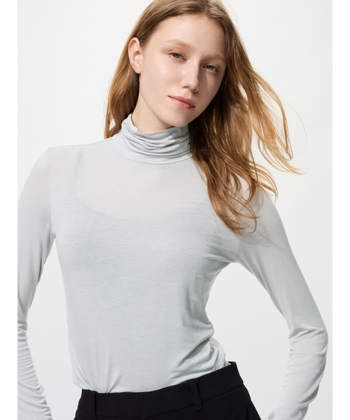 板倉　ユニクロ　ヒートテック　長袖、タイツ、カラークールネック UNIQLO公式 | メンズのヒートテック (ヒートテック)