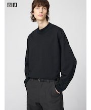 ブラッシュドモックネックTシャツ/長袖