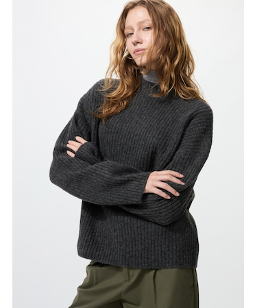 スフレヤーンモックネックセーター