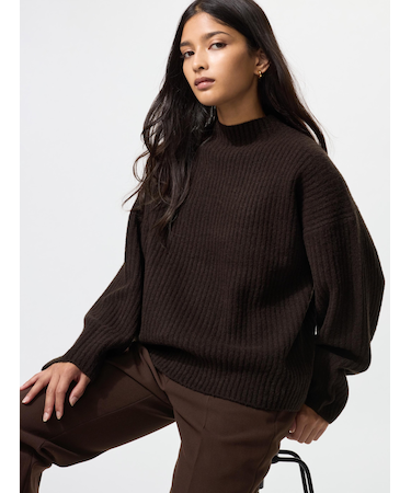 スフレヤーンモックネックセーター