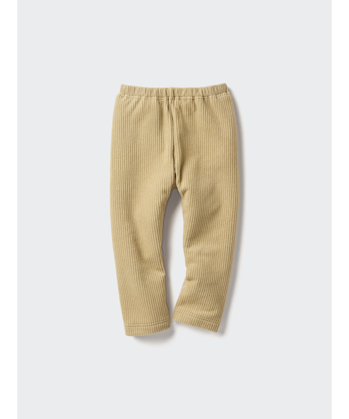 フリースレギンス/コーデュロイライク/10分丈