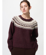 フラッフィクルーネックセーター