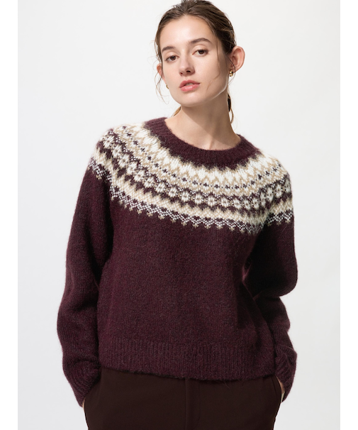 フラッフィクルーネックセーター