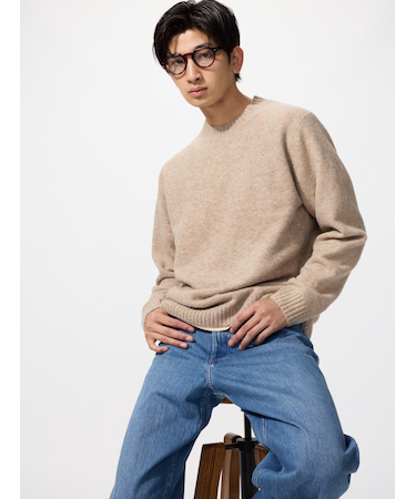 スフレヤーンクルーネックセーター