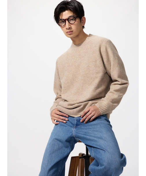 スフレヤーンクルーネックセーター