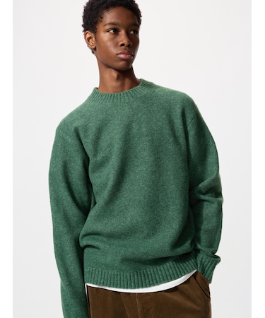 スフレヤーンクルーネックセーター