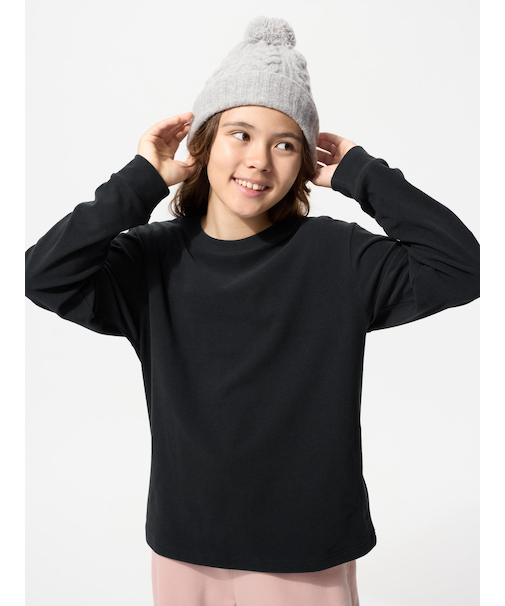 フリースクルーネックTシャツ