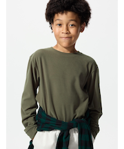 フリースクルーネックTシャツ