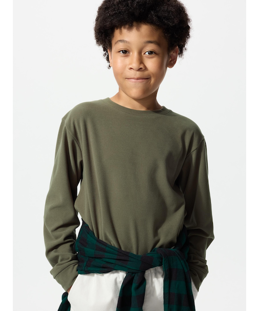 フリースクルーネックTシャツ