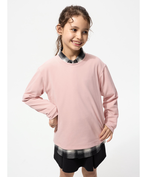 フリースクルーネックTシャツ