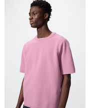 ウォッシャブルミラノリブニットTシャツ