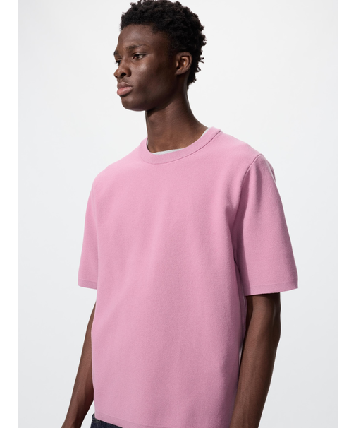 ウォッシャブルミラノリブニットTシャツ