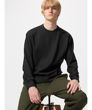 ソフトニットフリースクルーネックT