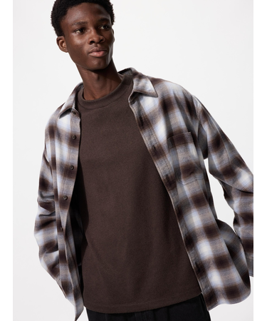 ソフトニットフリースクルーネックT