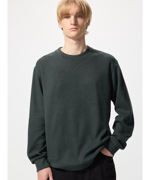 ソフトニットフリースクルーネックT｜ユニクロの通販｜&mall（アンド