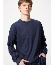 ソフトニットフリースクルーネックT