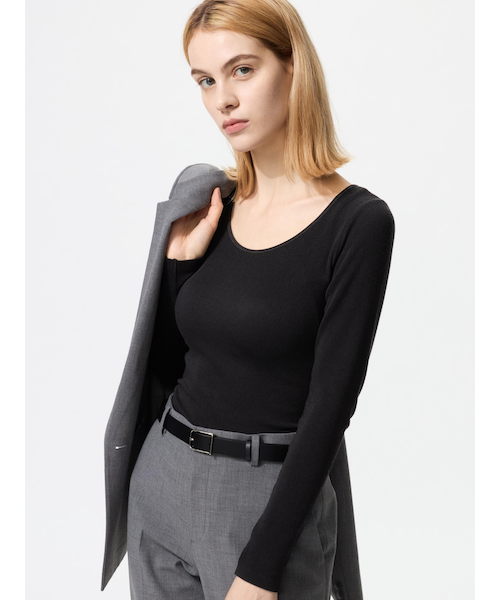 極暖ヒートテック Uネック長袖Tシャツ M3点 楽天市場】ユニクロ ヒートテック メンズ 極暖 コットン Vネック T