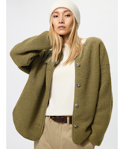 ボアフリースリラックスカーディガン