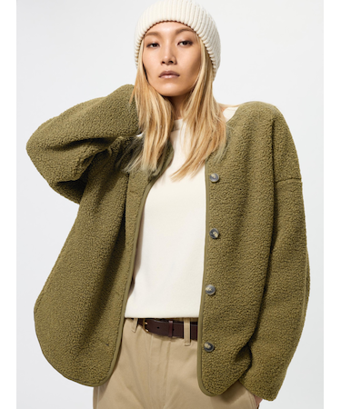 ボアフリースリラックスカーディガン